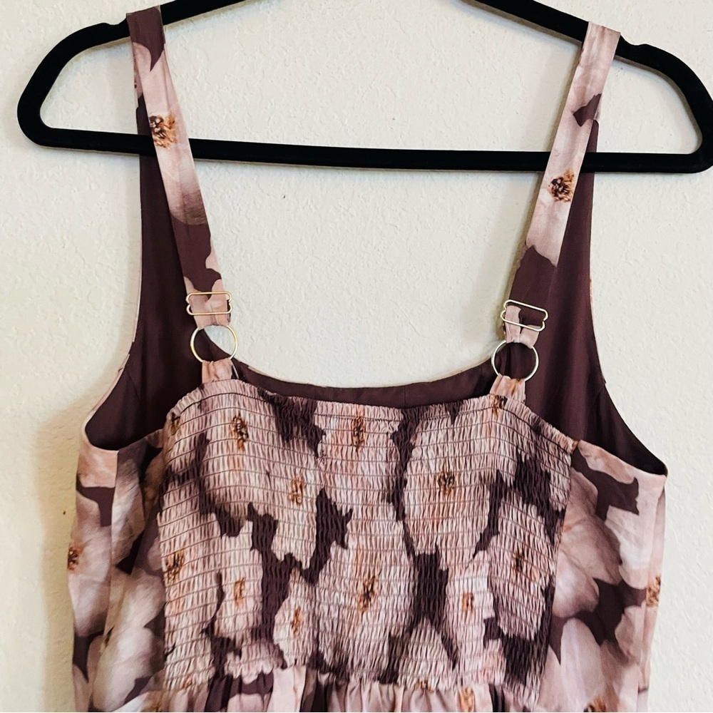 Mellowday woman’s Floral Sleeveless Dress size M Fall Winter flowy feminine - Picture 10 of 11